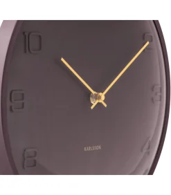 Karlsson Wandklok Fuerte Dome - Bruin - 30.5x30.5x30.5cm