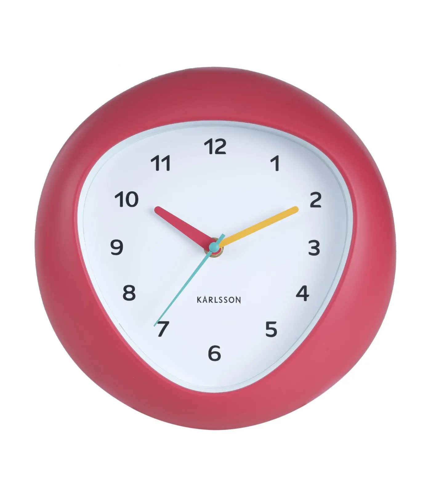 Karlsson Wandklok Funky Vibes - Scarlet rood - 4.4x25.5x25.5cm