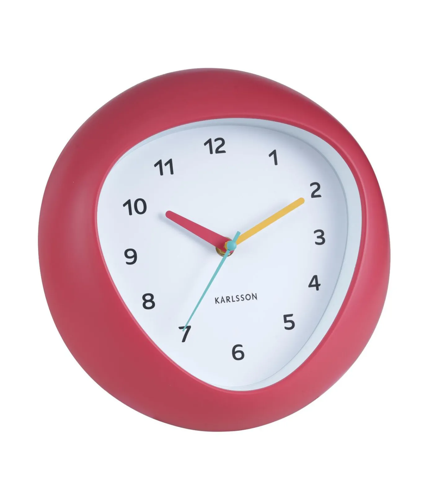 Karlsson Wandklok Funky Vibes - Scarlet rood - 4.4x25.5x25.5cm