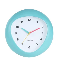 Karlsson Wandklok Funky Vibes - Turquoise - 4.4x25.5x25.5cm