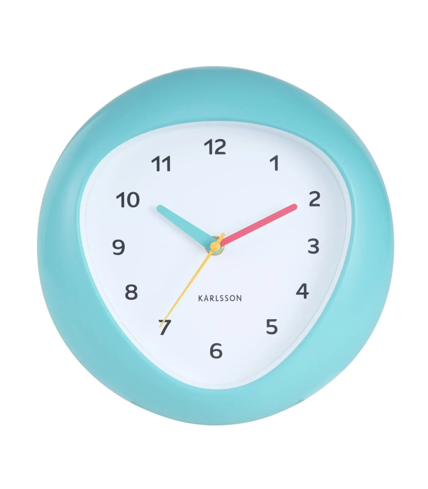 Karlsson Wandklok Funky Vibes - Turquoise - 4.4x25.5x25.5cm