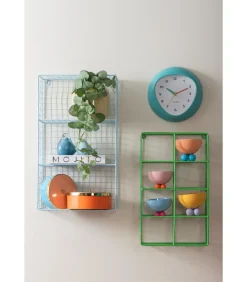 Karlsson Wandklok Funky Vibes - Turquoise - 4.4x25.5x25.5cm