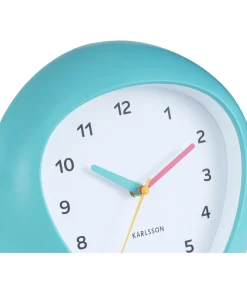 Karlsson Wandklok Funky Vibes - Turquoise - 4.4x25.5x25.5cm