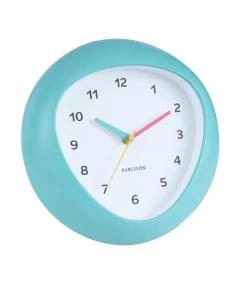 Karlsson Wandklok Funky Vibes - Turquoise - 4.4x25.5x25.5cm