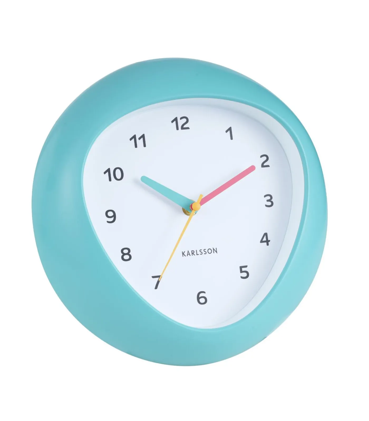 Karlsson Wandklok Funky Vibes - Turquoise - 4.4x25.5x25.5cm