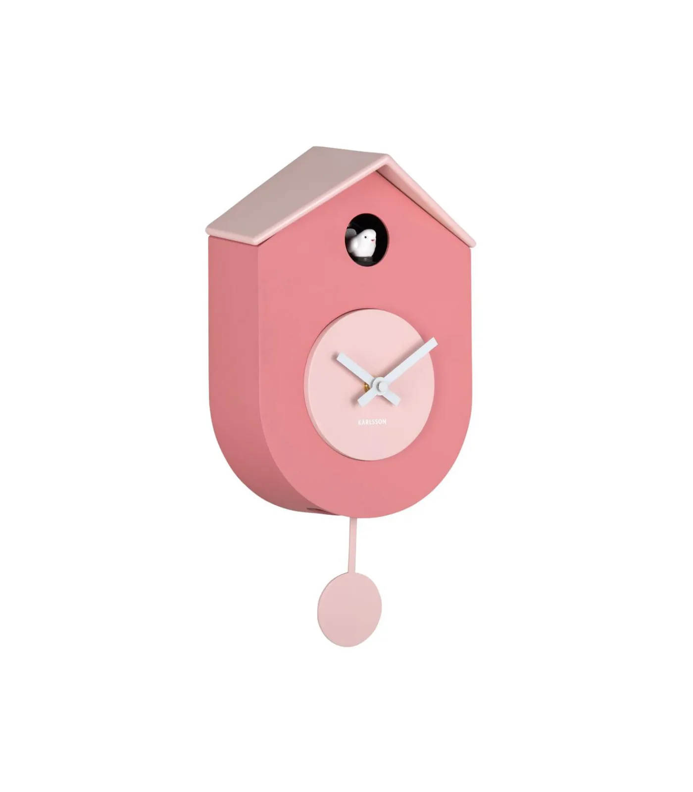 Wandklok Grato Cuckoo - Lichtroze - 9.2x17.5x33.2cm Klokken