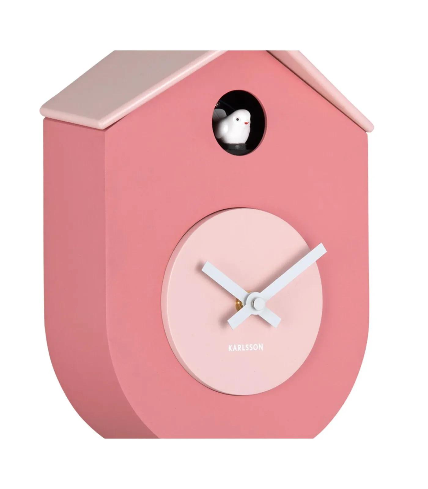 Wandklok Grato Cuckoo - Lichtroze - 9.2x17.5x33.2cm Klokken