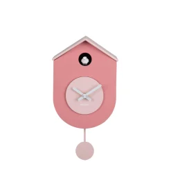Wandklok Grato Cuckoo - Lichtroze - 9.2x17.5x33.2cm Klokken