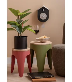 Karlsson Wandklok Grato Cuckoo - Warmgrijs - 9.2x17.5x33.2cm