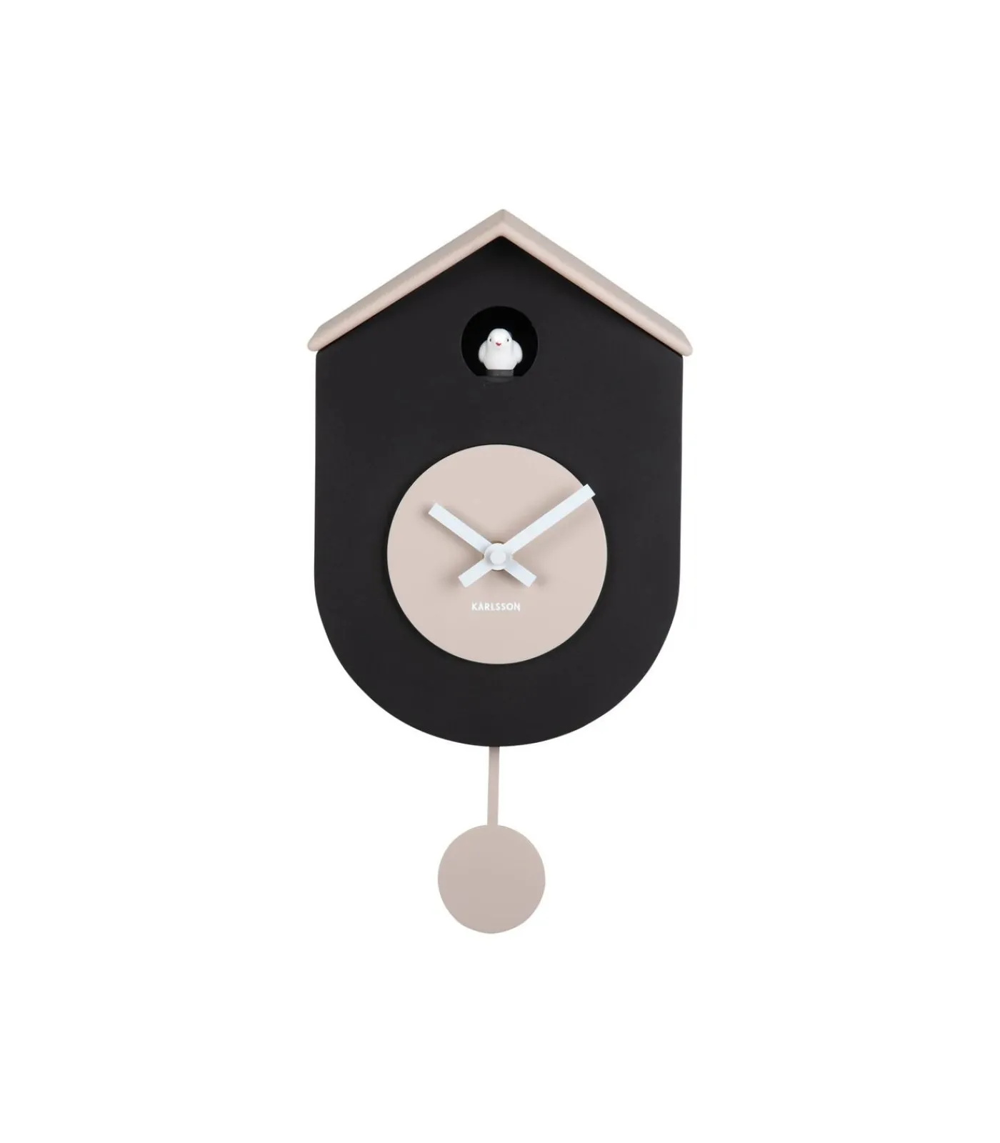Karlsson Wandklok Grato Cuckoo - Warmgrijs - 9.2x17.5x33.2cm
