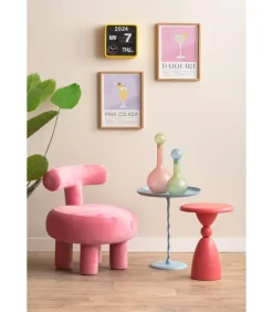 Karlsson Wandklok Mini Flip - Okergeel - 10x24x24cm