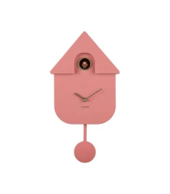 Wandklok Modern Cuckoo Oro - Roze - 21.5x8.5x41cm Klokken