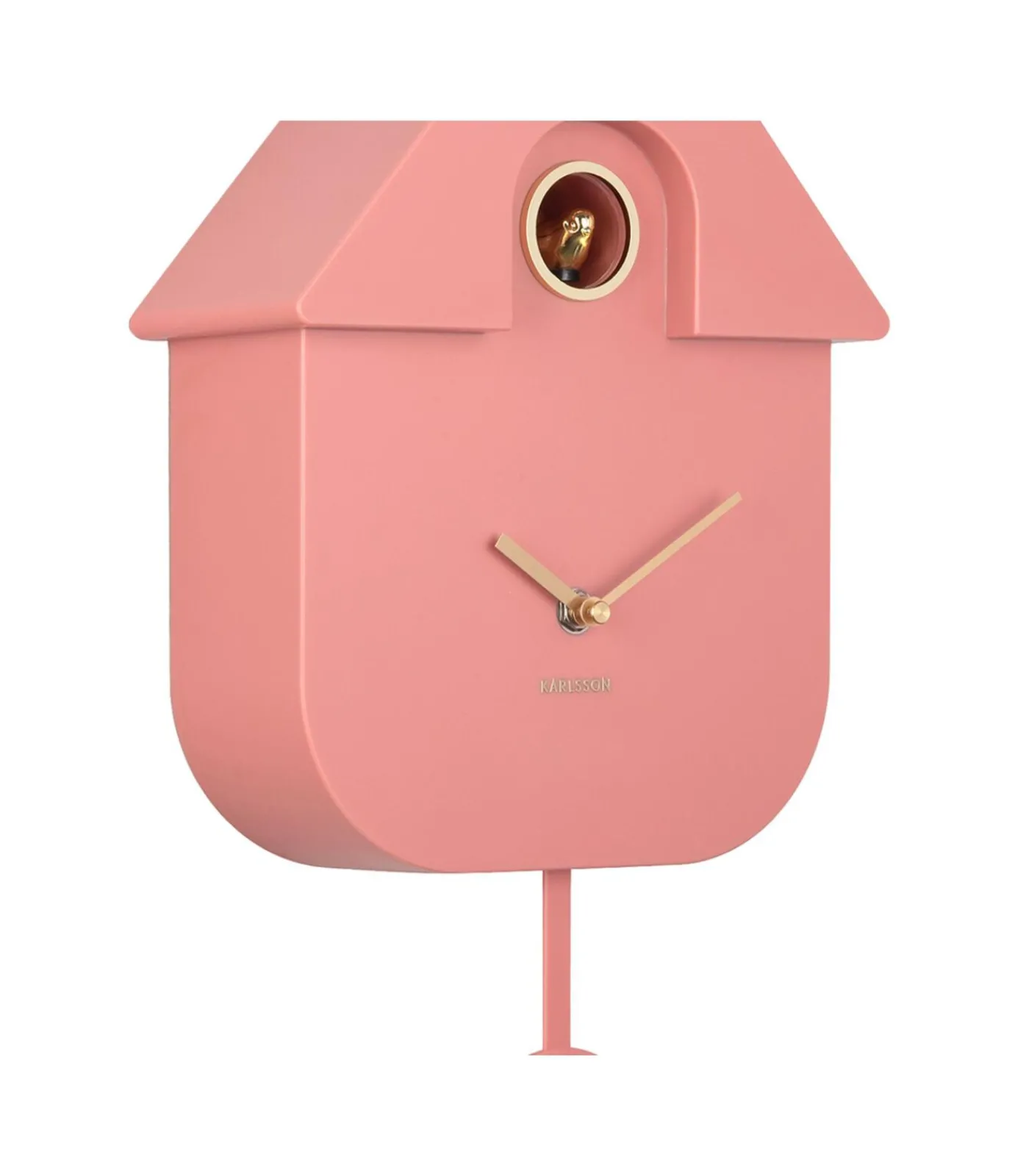 Wandklok Modern Cuckoo Oro - Roze - 21.5x8.5x41cm Klokken