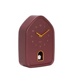 Outlet Wandklok Modern Doggy - Rood - 29.1x20x29.1cm Klokken