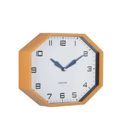 Sale Wandklok Modern Factory Octagon - Geel - 32x32x26cm Klokken