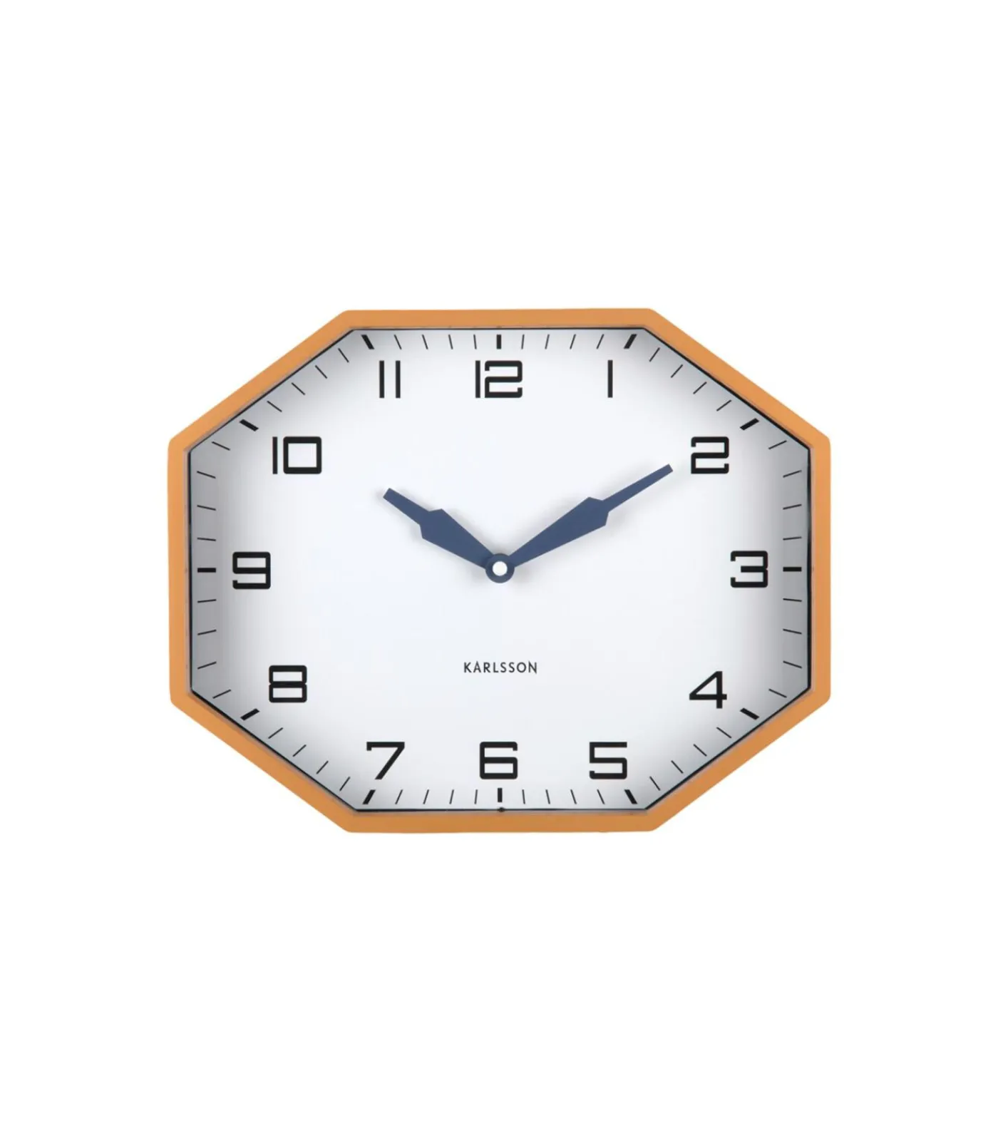 Sale Wandklok Modern Factory Octagon - Geel - 32x32x26cm Klokken