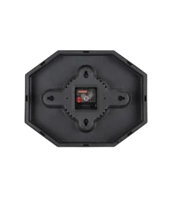 Karlsson Wandklok Modern Factory Octagon - Zwart - 32x32x26cm