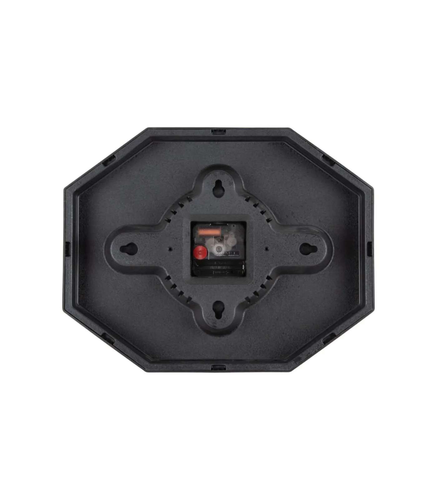 Karlsson Wandklok Modern Factory Octagon - Zwart - 32x32x26cm