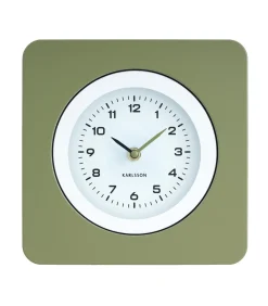 Karlsson Wandklok New Vintage - Legergroen - 4.4x22x22cm