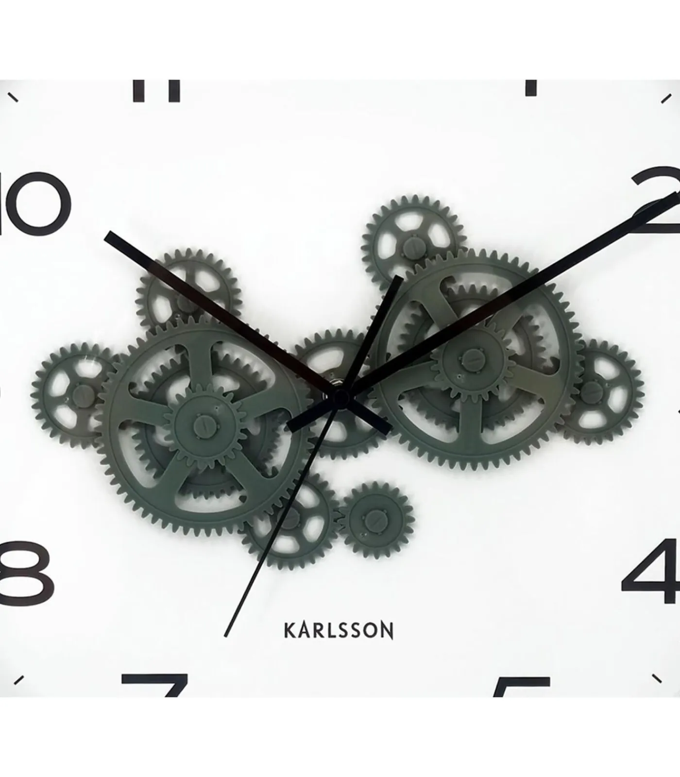 Karlsson Wandklok Open Gear - Blauw - 40.8x40.8x40.8cm