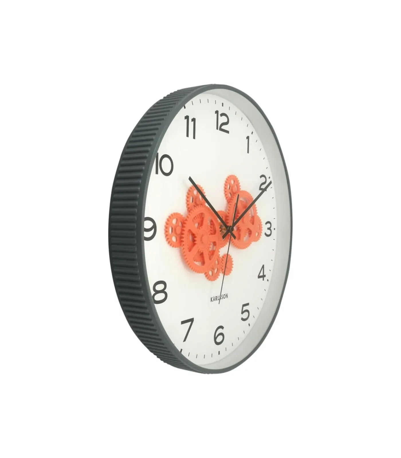 Hot Wandklok Open Gear - Grijs - 40.8x40.8x40.8cm Klokken