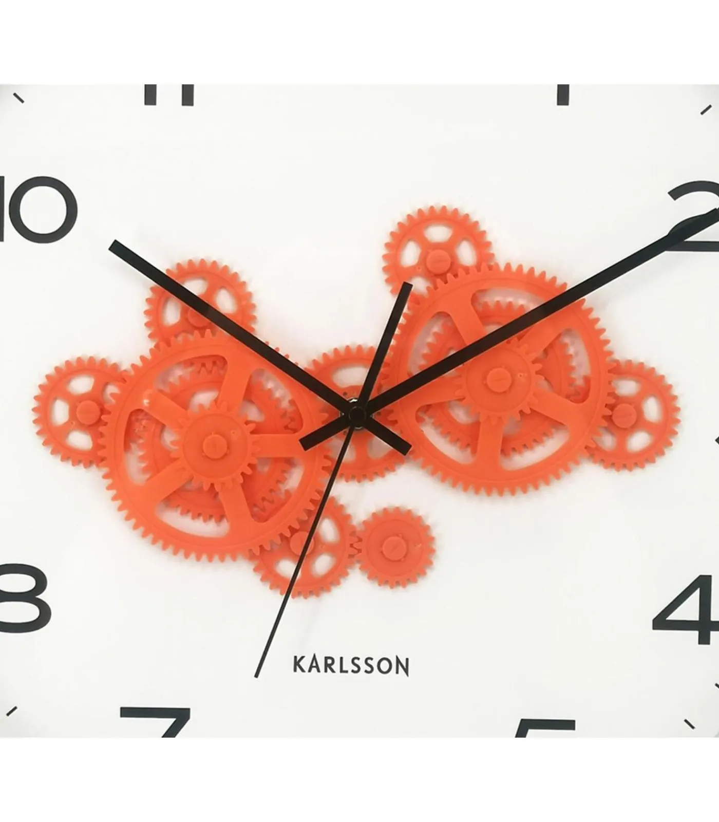 Hot Wandklok Open Gear - Grijs - 40.8x40.8x40.8cm Klokken
