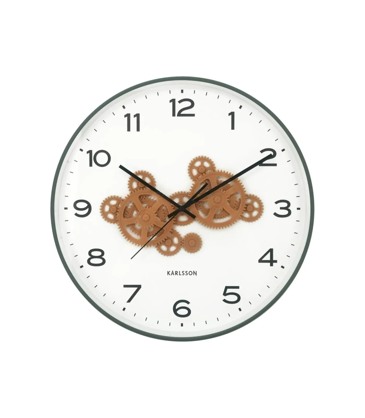 Clearance Wandklok Open Gear - Groen - 40.8x40.8x40.8cm Klokken