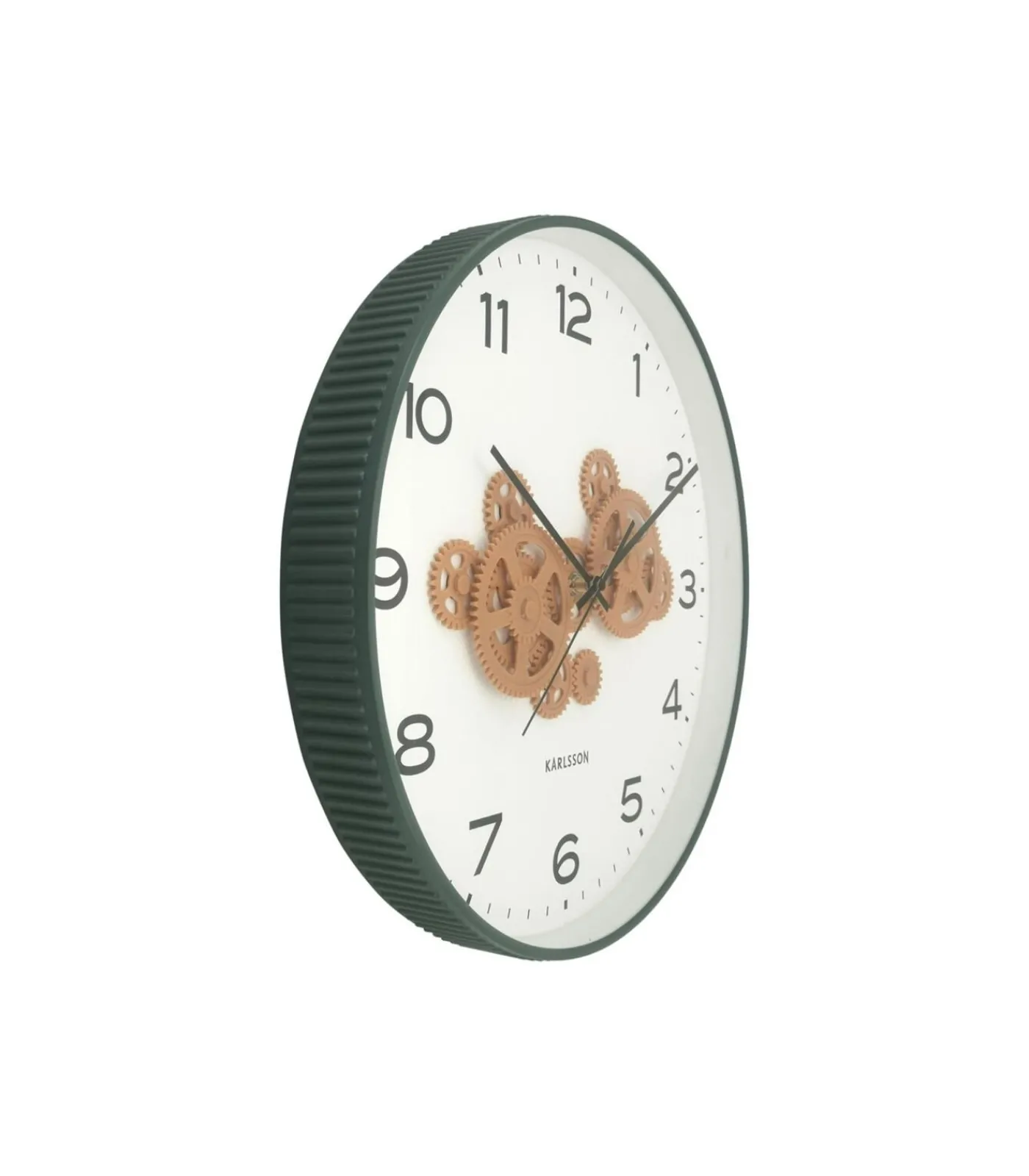 Clearance Wandklok Open Gear - Groen - 40.8x40.8x40.8cm Klokken