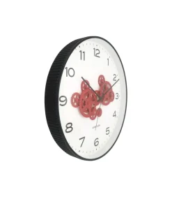 Karlsson Wandklok Open Gear - Zwart - 40.8x40.8x40.8cm