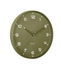Karlsson Wandklok Orgullo - Legergroen - Ø40cm