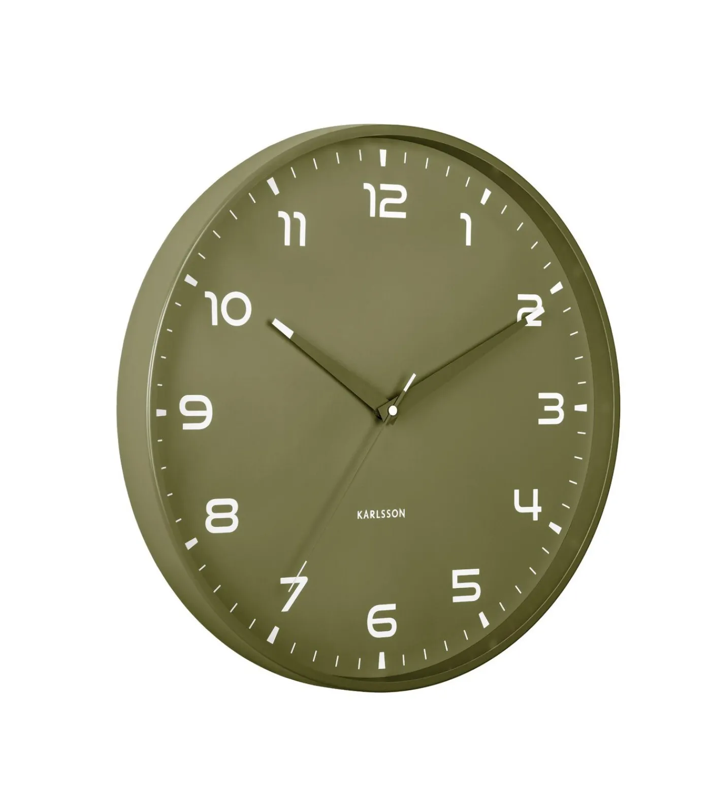 Karlsson Wandklok Orgullo - Legergroen - Ø40cm