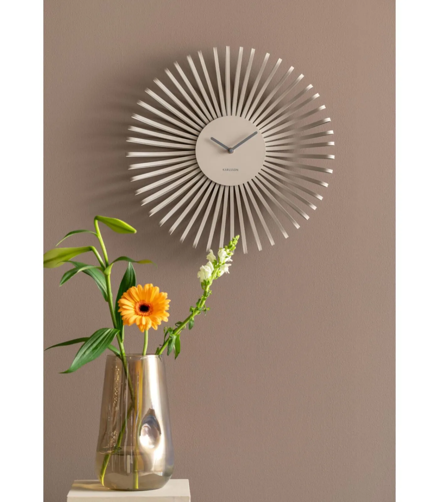 Clearance Wandklok Polo - Grijs - 48x48x48cm Klokken