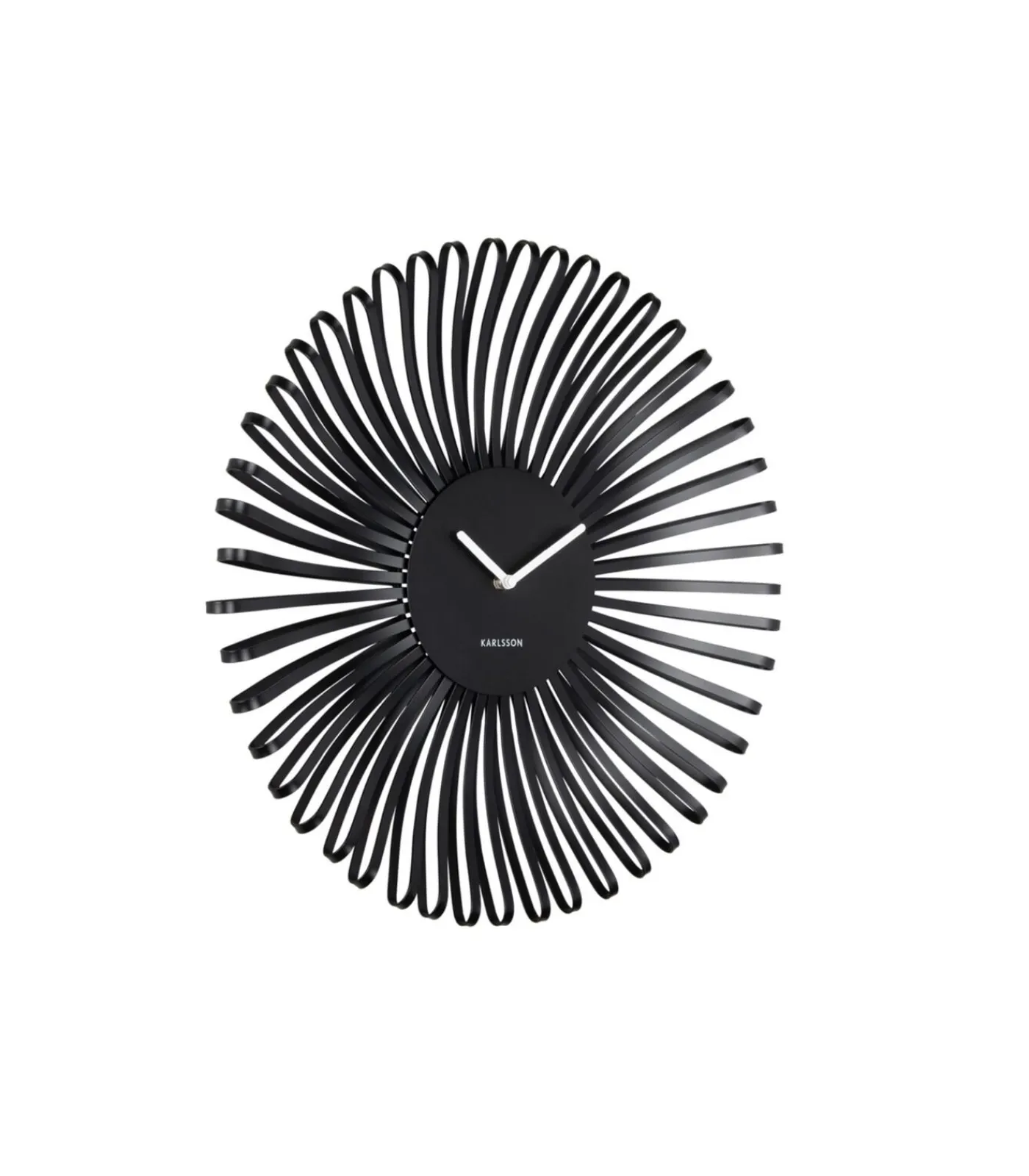 Karlsson Wandklok Polo - Zwart - 48x48x48cm