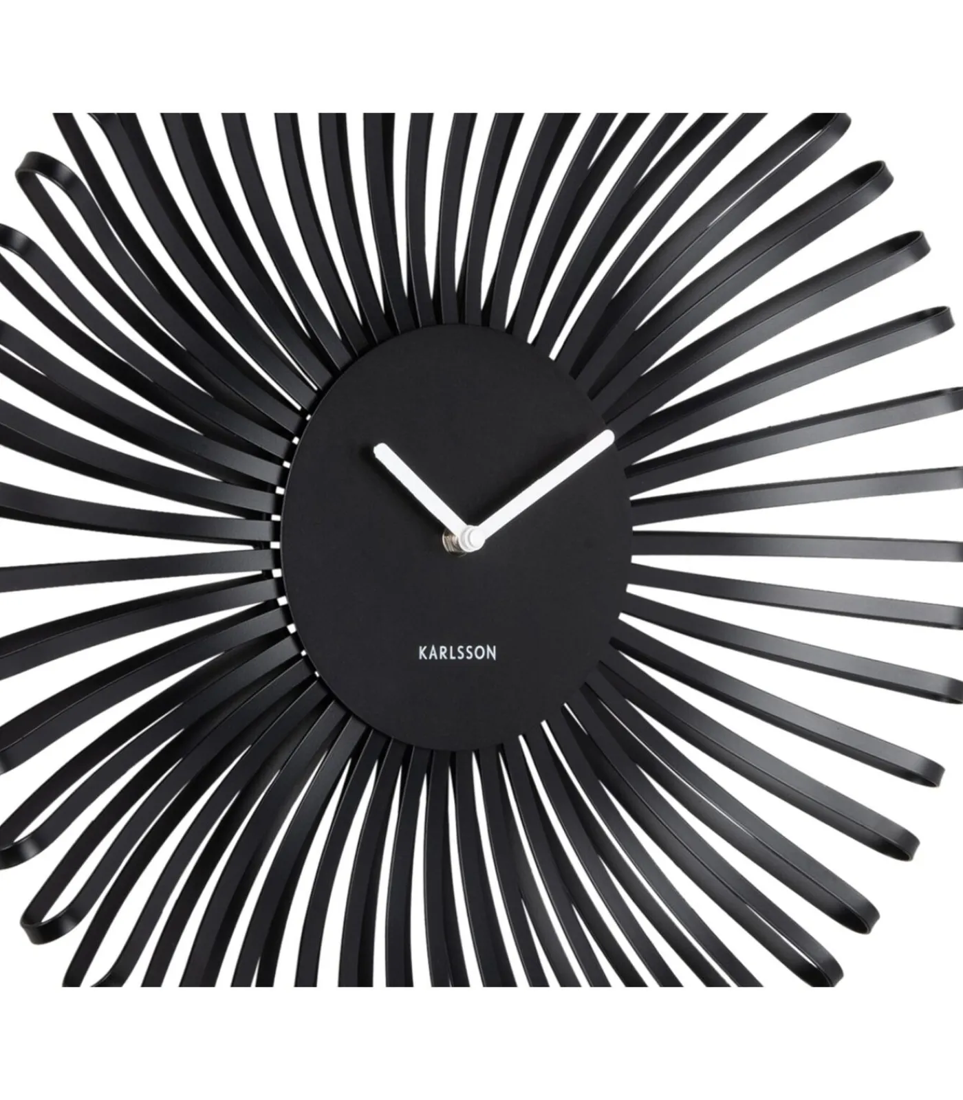 Karlsson Wandklok Polo - Zwart - 48x48x48cm