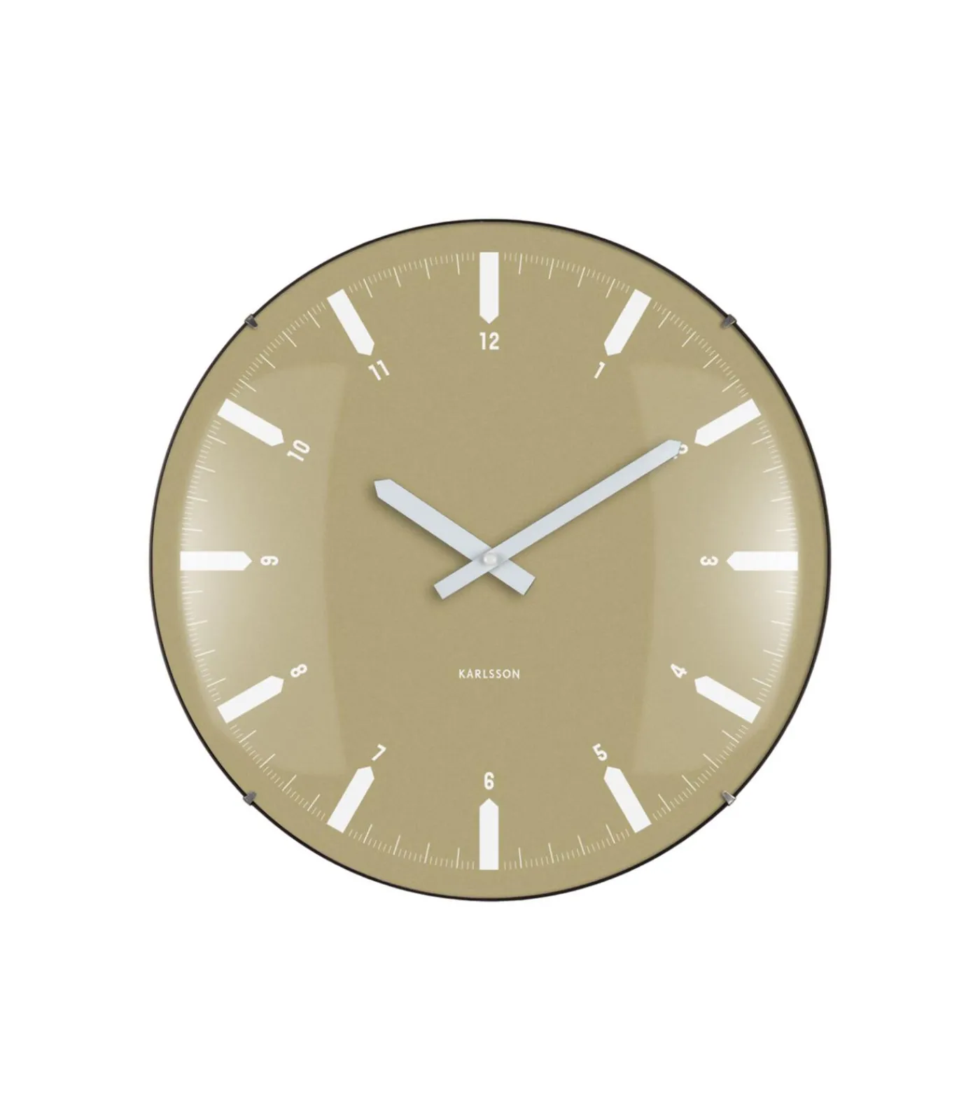 Karlsson Wandklok Realista Dome - Groen - 35x35x35cm