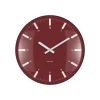 Karlsson Wandklok Realista Dome - Rood - 35x35x35cm