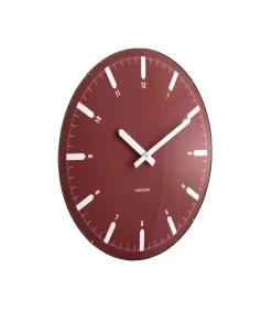 Karlsson Wandklok Realista Dome - Rood - 35x35x35cm