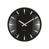 Karlsson Wandklok Realista Dome - Zwart - 35x35x35cm