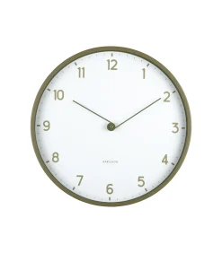 Karlsson Wandklok Sencillez - Legergroen - Ø30cm