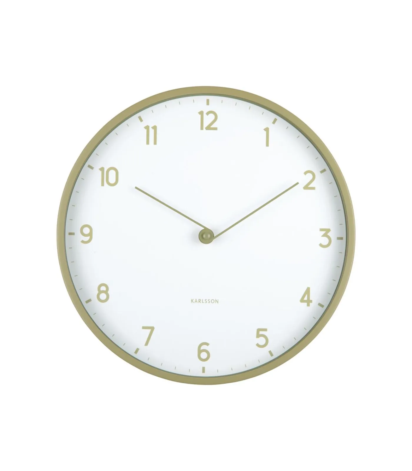 New Wandklok Sencillez - Theegroen - Ø30cm Klokken