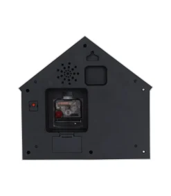 Discount Wandklok Siting Cat - Geel - 24.9x24.9x27cm Klokken