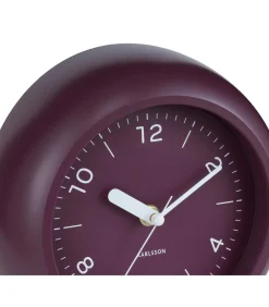 Karlsson Wandklok Slope - Dark mauve - Ø20cm