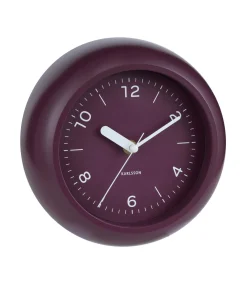 Karlsson Wandklok Slope - Dark mauve - Ø20cm