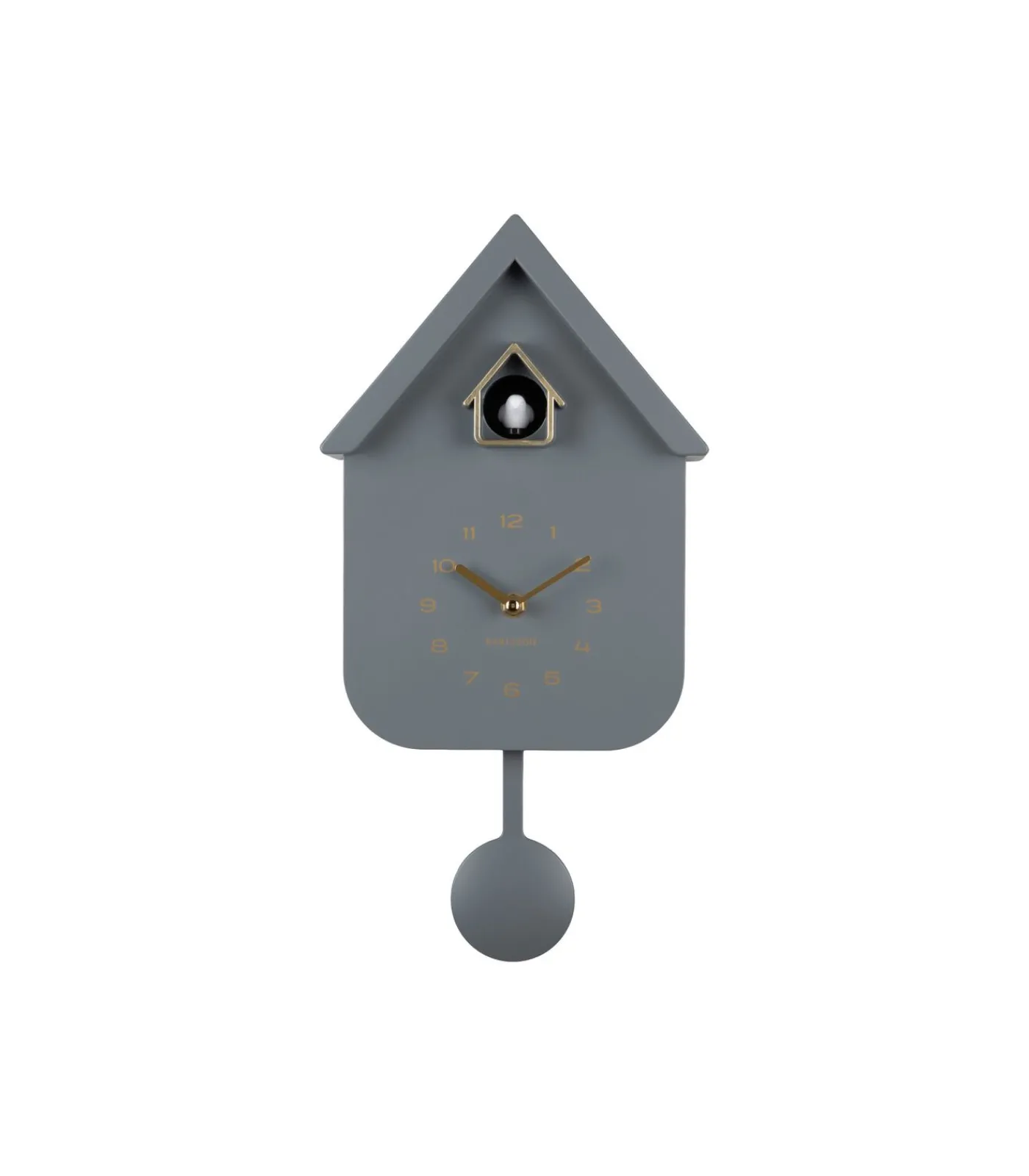 Hot Wandklok Solo Color Cuckoo - Grijs - 6x21,5x41cm Klokken