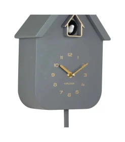 Hot Wandklok Solo Color Cuckoo - Grijs - 6x21,5x41cm Klokken
