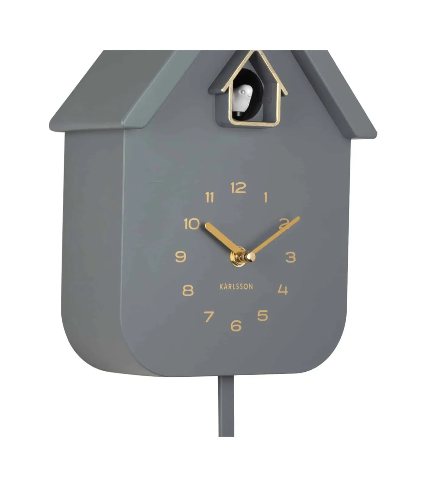 Hot Wandklok Solo Color Cuckoo - Grijs - 6x21,5x41cm Klokken