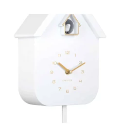 Karlsson Wandklok Solo Color Cuckoo - Wit - 6x21,5x41cm