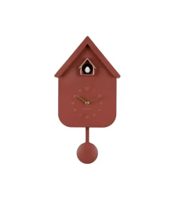 Karlsson Wandklok Solo Color Cuckoo - Bordeaux - 6x21,5x41cm