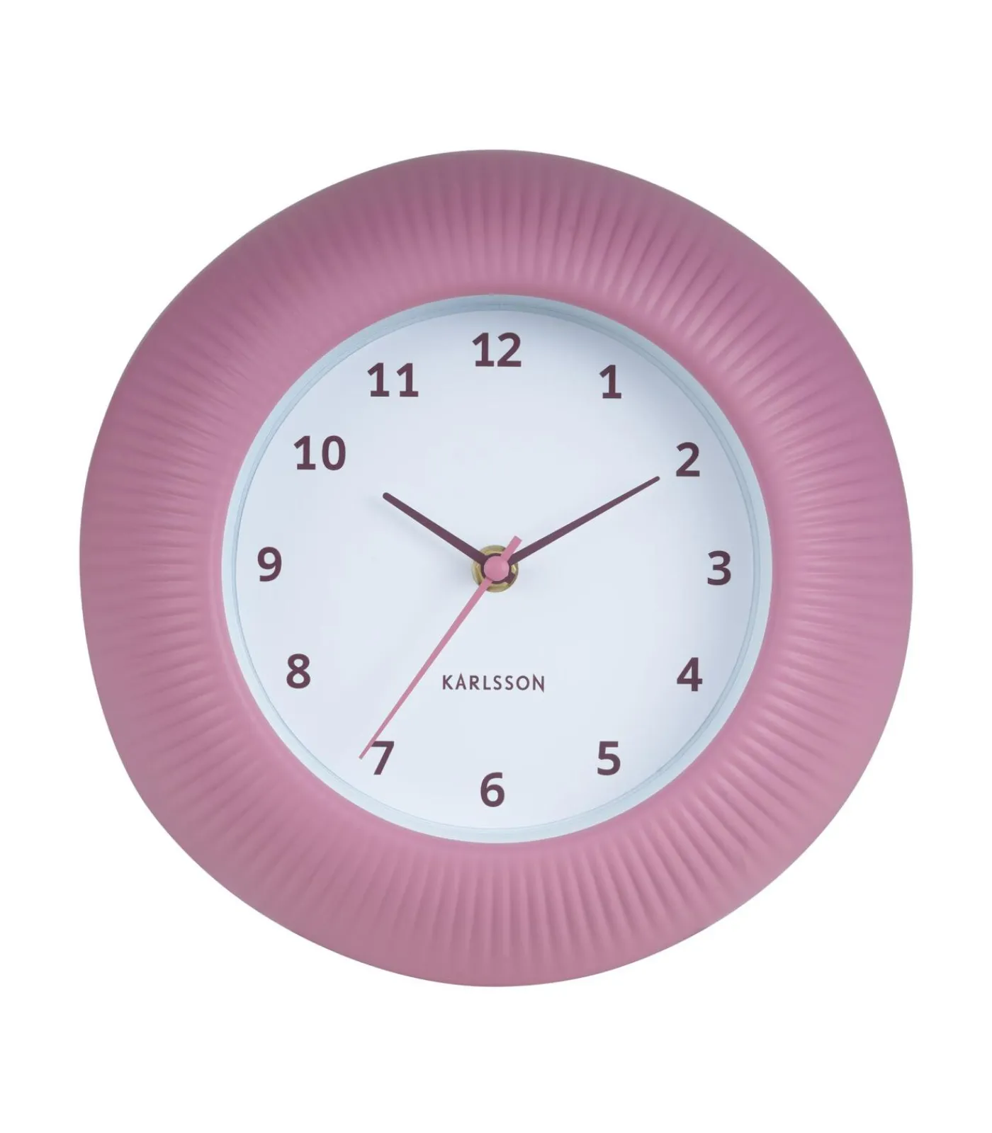 Karlsson Wandklok Tender Rib - Warmroze - Ø25cm