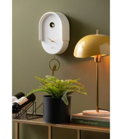 Hot Wandklok Tweet - Wit - 20x8.5x42cm Klokken